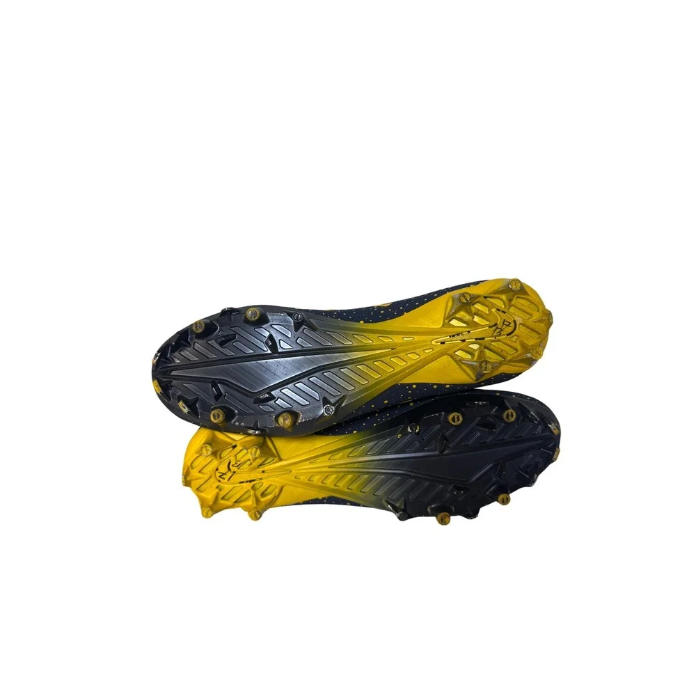 Jordan Vapor‎ Speed 2 3/4 TD Michigan Wolverines Football Cleats Navy Yellow 10